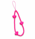 Pink Heart Phone Charm