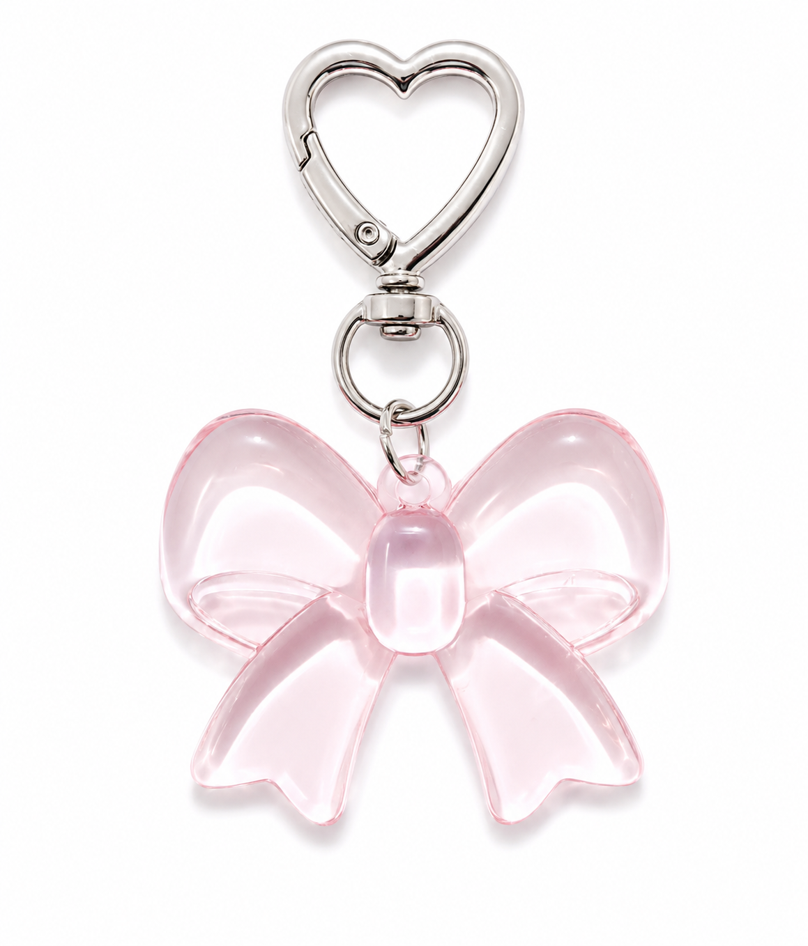 Blush Bow Bag Charm