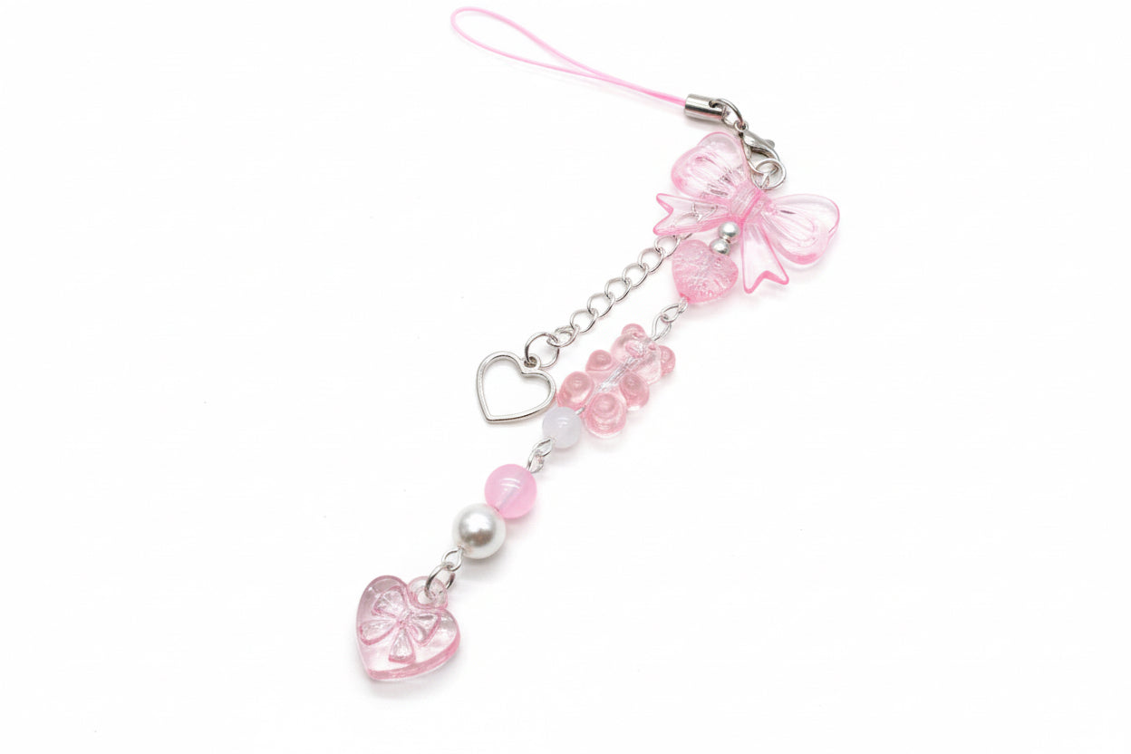 Soft Heart Link Phone Charm