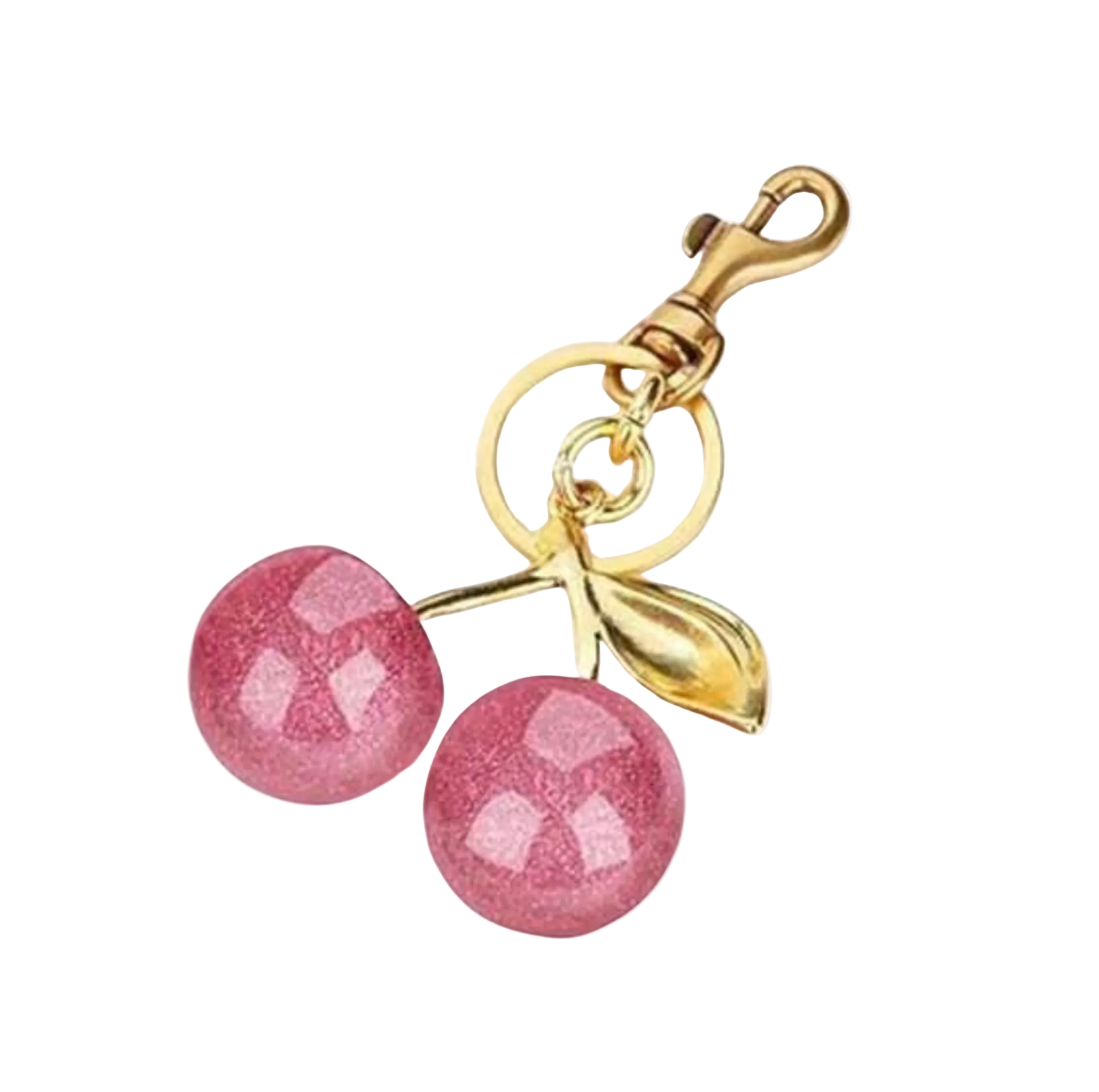 Pink Luxe Cherry Charm -Bag