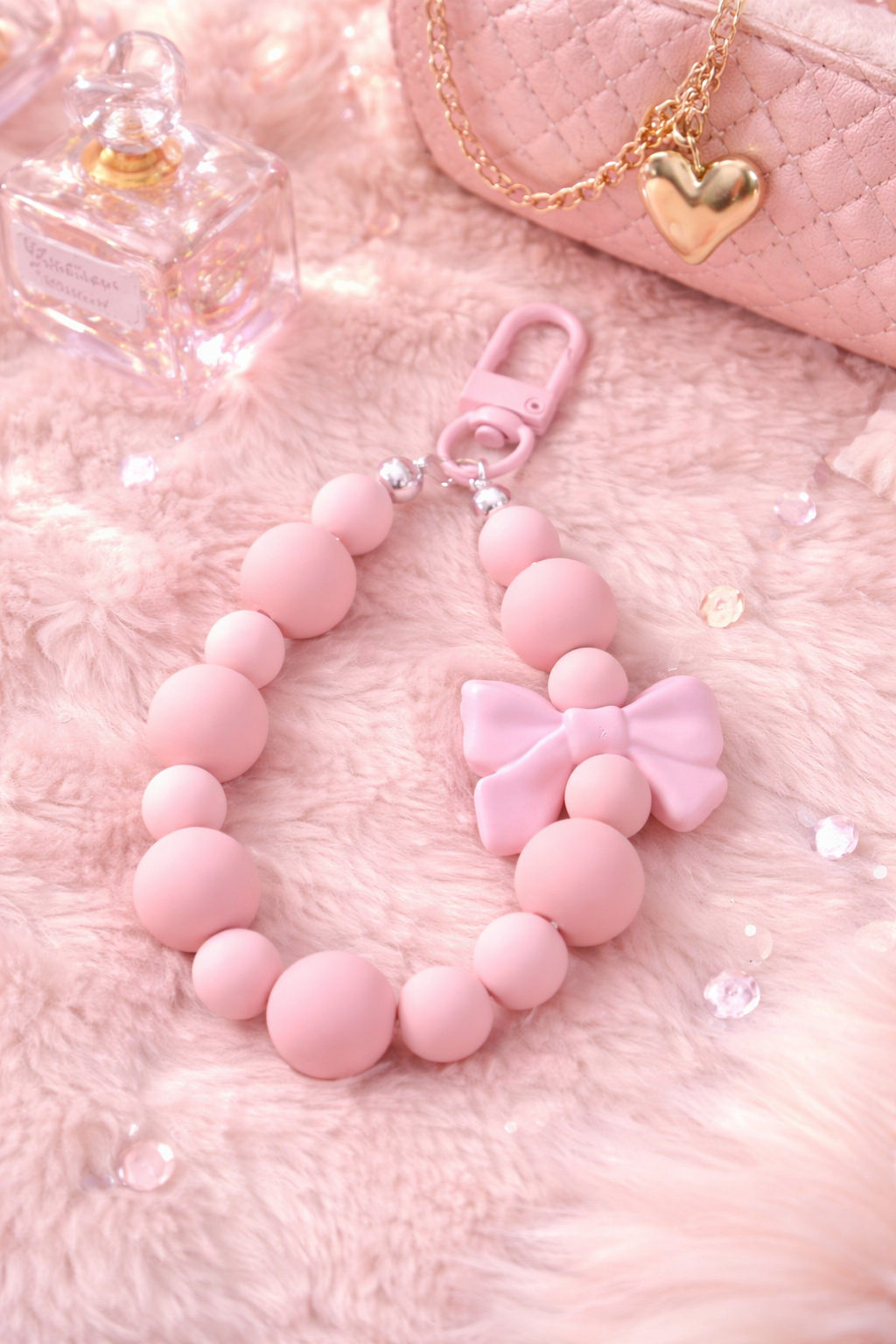 PINK BOW BAG CHARM