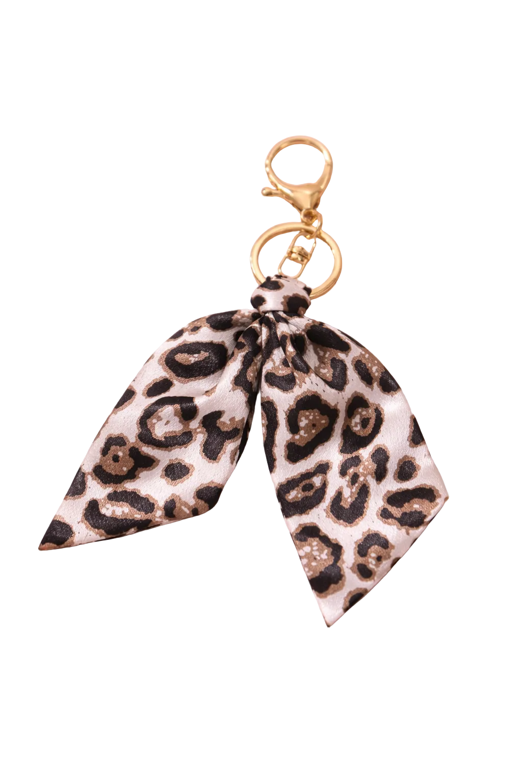 Leopard Ribbon Lux Bag Charm