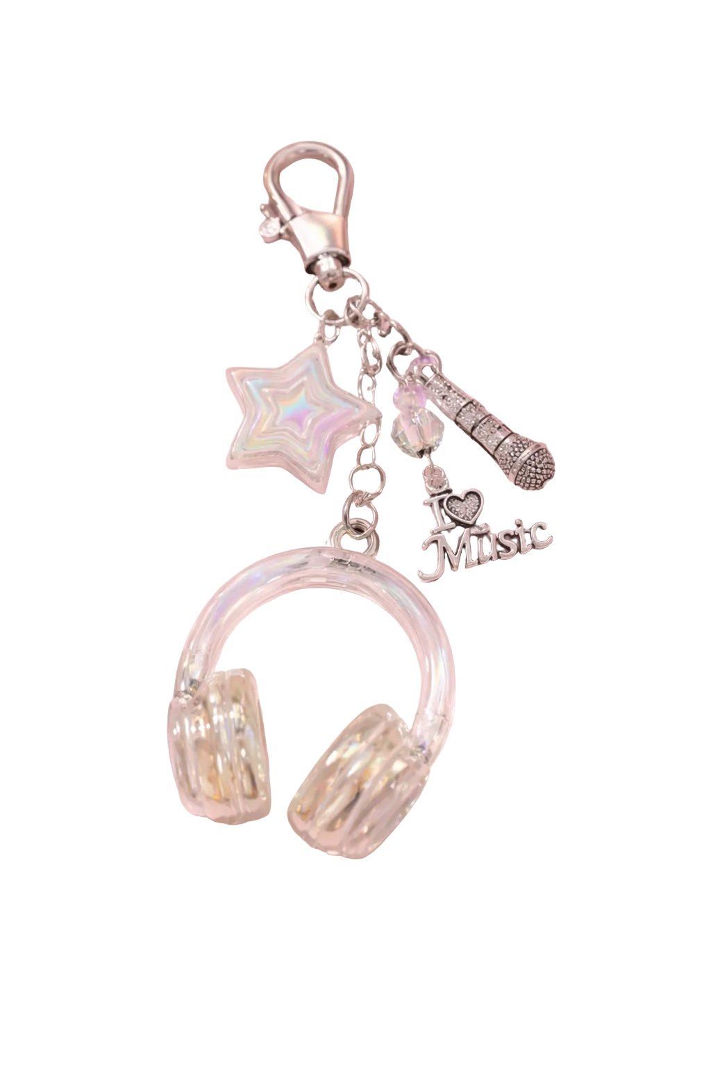 Clear Beatz Bag Charm