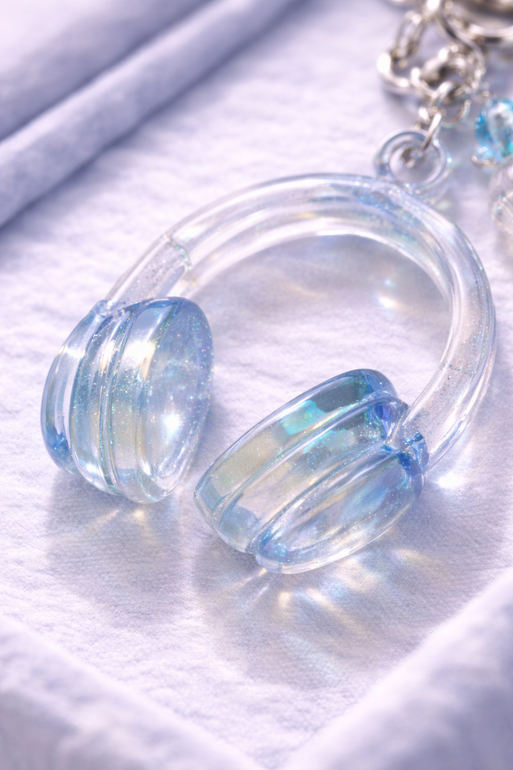 Blue Beatz Bag Charm