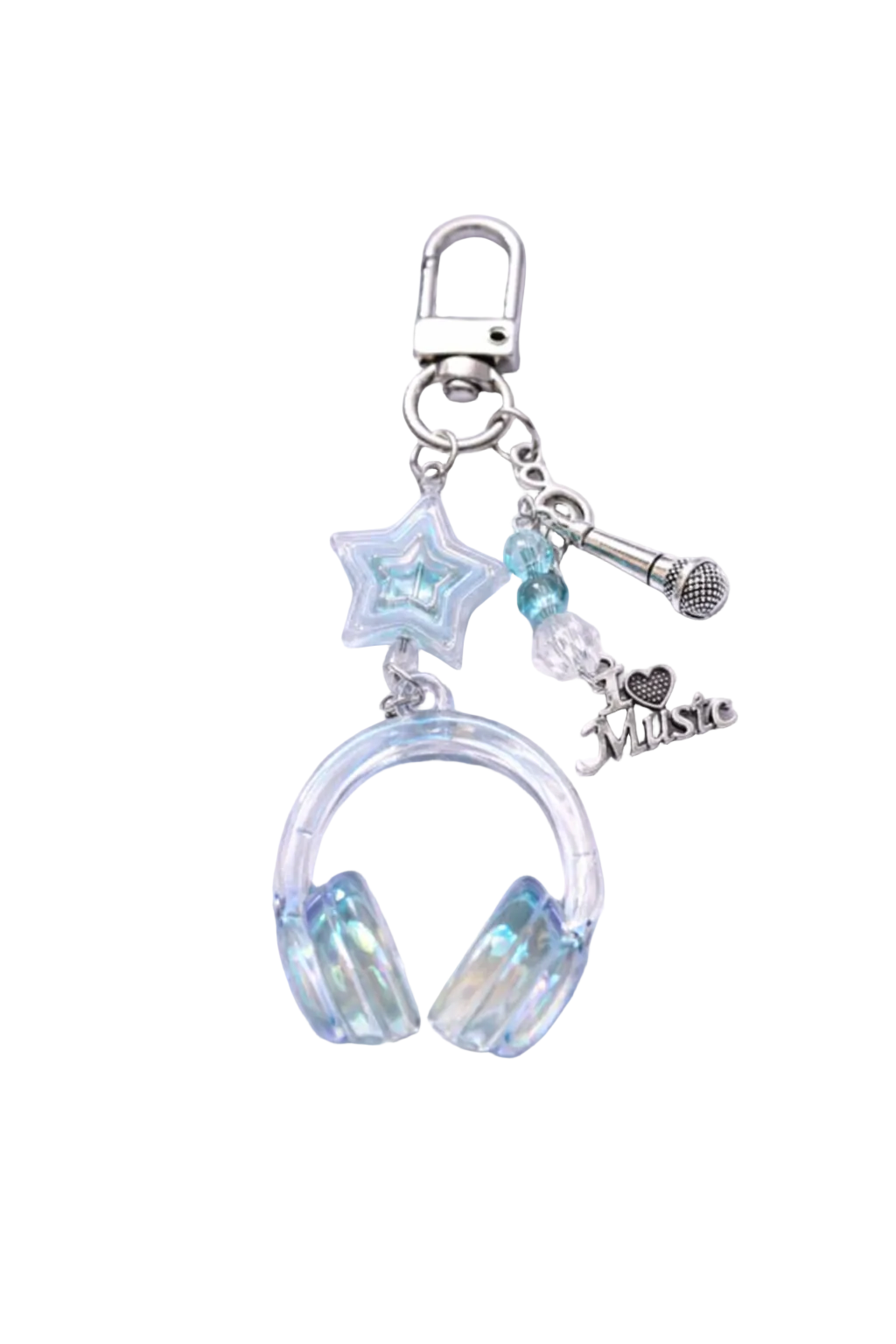 Blue Beatz Bag Charm