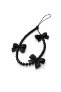 Black Bow Link Phone Charm